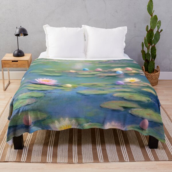 Item preview, Easter Eggs in Water Lilies - Monet-Inspired Fantasy, designed and sold by Kina-design.