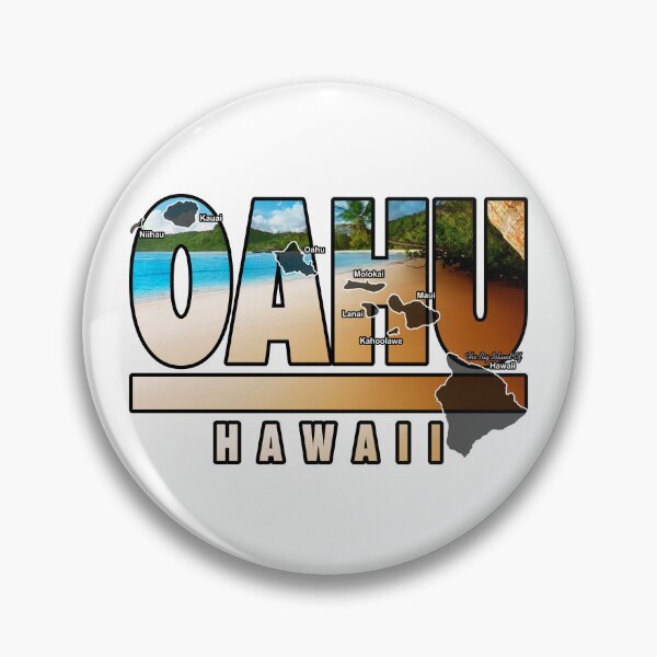 Item preview, Oahu Hawaii With Hawaiian Islands designed and sold by JamesLimborg.
