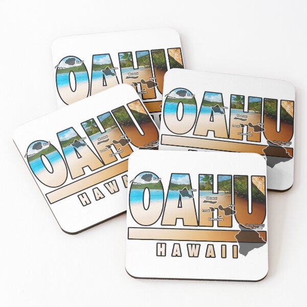 Item preview, Oahu Hawaii With Hawaiian Islands designed and sold by JamesLimborg.