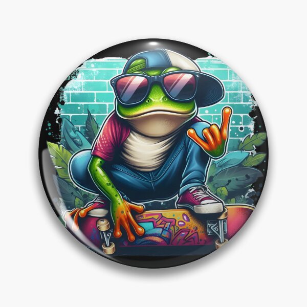 Item preview, Skateboarding Frog designed and sold by Azrora.