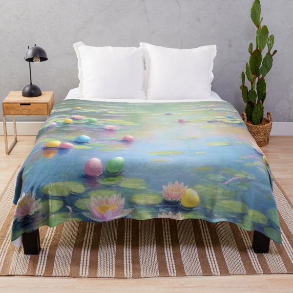Item preview, Easter Eggs in Water Lilies - Monet-Inspired Fantasy, designed and sold by Kina-design.
