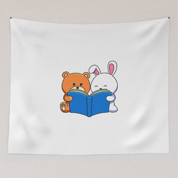 Item preview, Storytime Buddies – Cute Bear & Bunny Reading Design designed and sold by yogiskencing.