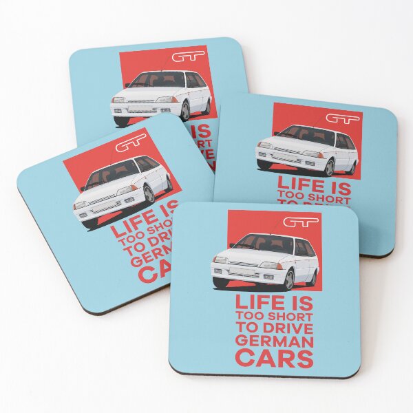 Item preview, Life is too short to drive German cars - white AX GT designed and sold by knappidesign.