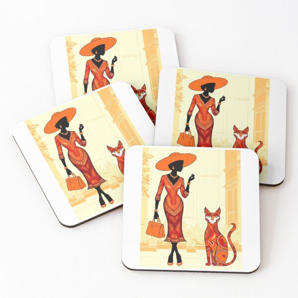 Item preview, Orange silhouettes #2 designed and sold by PeggyMacStudio.