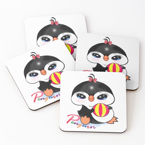Item preview, A cute penguin playing ball  designed and sold by Shirley cute art .