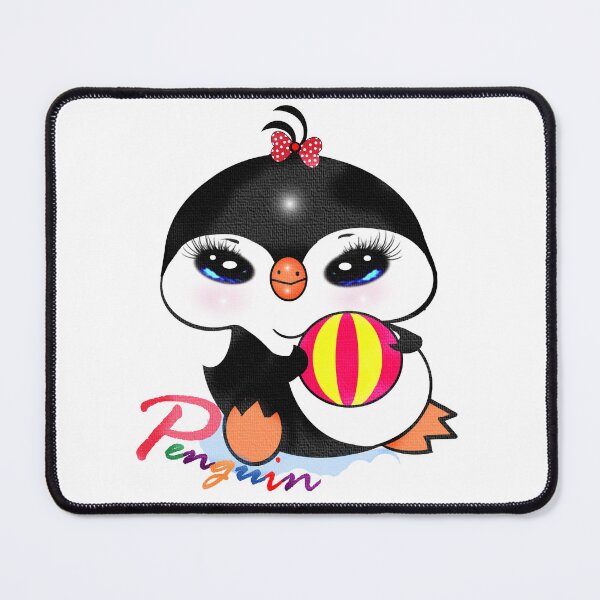 Item preview, A cute penguin playing ball  designed and sold by Shirley cute art .
