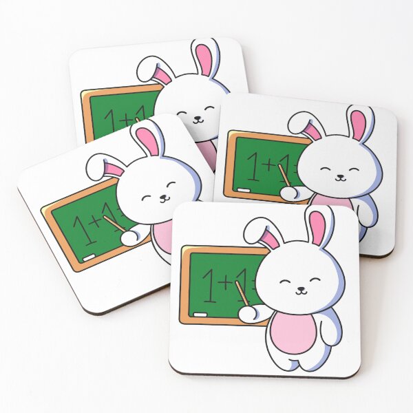 Item preview, Teacher Bunny – Cute Classroom Math Design designed and sold by yogiskencing.