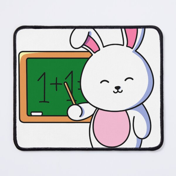 Item preview, Teacher Bunny – Cute Classroom Math Design designed and sold by yogiskencing.