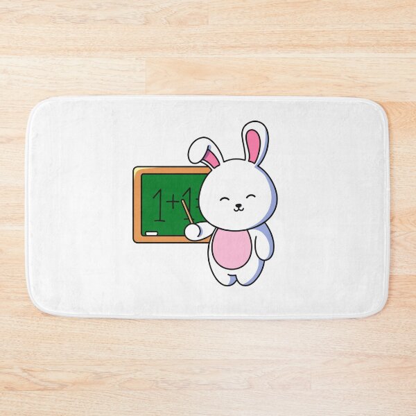 Item preview, Teacher Bunny – Cute Classroom Math Design designed and sold by yogiskencing.