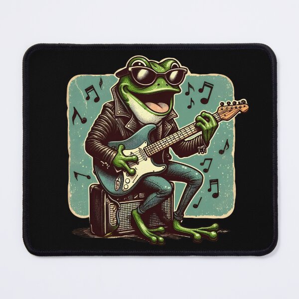 Item preview, Frog Playing Guitar designed and sold by Azrora.