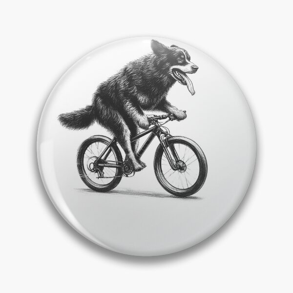 Item preview, Estrela Mountain Dog Riding Bike designed and sold by Kimberley King Art  King Art.