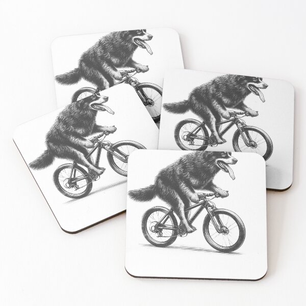 Item preview, Estrela Mountain Dog Riding Bike designed and sold by Kimberley King Art  King Art.