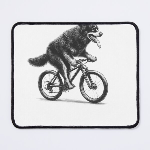 Item preview, Estrela Mountain Dog Riding Bike designed and sold by Kimberley King Art  King Art.