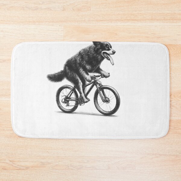 Item preview, Estrela Mountain Dog Riding Bike designed and sold by Kimberley King Art  King Art.