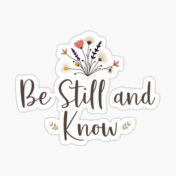 Artikel-Vorschau von Sei still und wisse – Christliches Blumendesign, designt und verkauft von haitrieuic96.