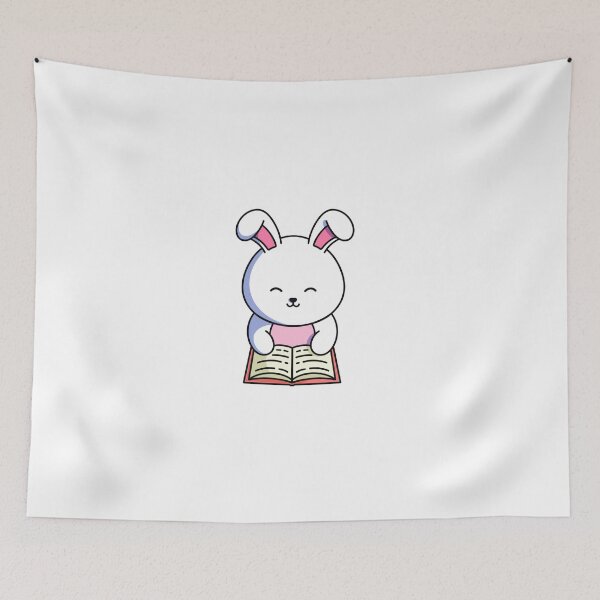 Item preview, Book Bunny – Adorable Reading Time Design designed and sold by yogiskencing.