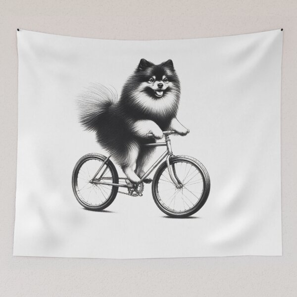 Item preview, German Spitz Riding Bike designed and sold by Kimberley King Art  King Art.