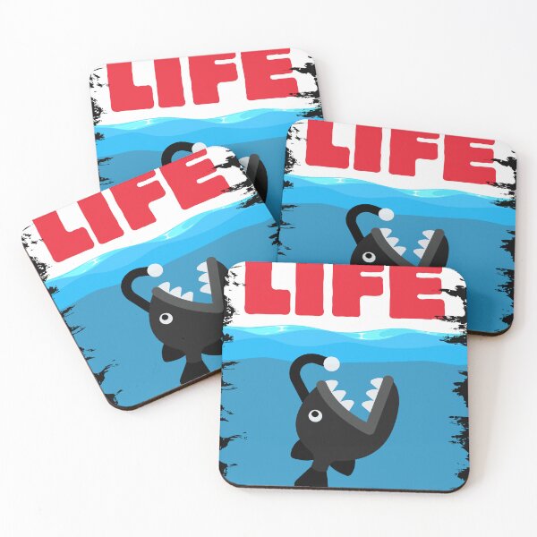 Item preview, Angler Fish Life Surface Sea Light Parody Cartoon Kids Cute designed and sold by CrafterCave.