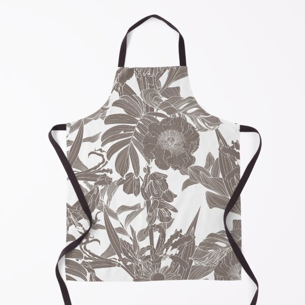 Item preview, Seamless floral pattern with line tropical flowers and palm leavs and anthurium leaves. designed and sold by MatyKotiv.