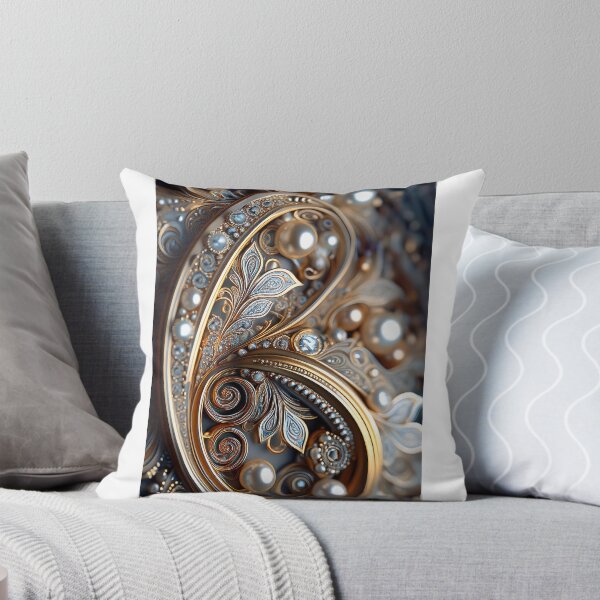 Item preview, Gold and silver Paisley pattern, with diamonds and pearls -3- designed and sold by Dutchie-in-Gemany.