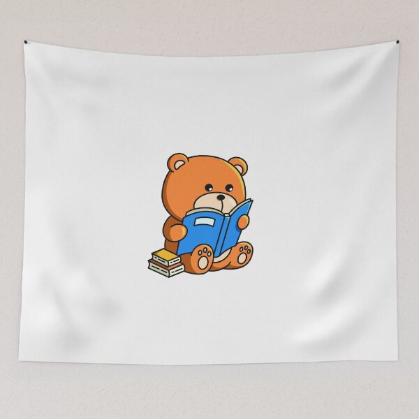 Item preview, Bookish Bear – Cute Reading Character Design designed and sold by yogiskencing.