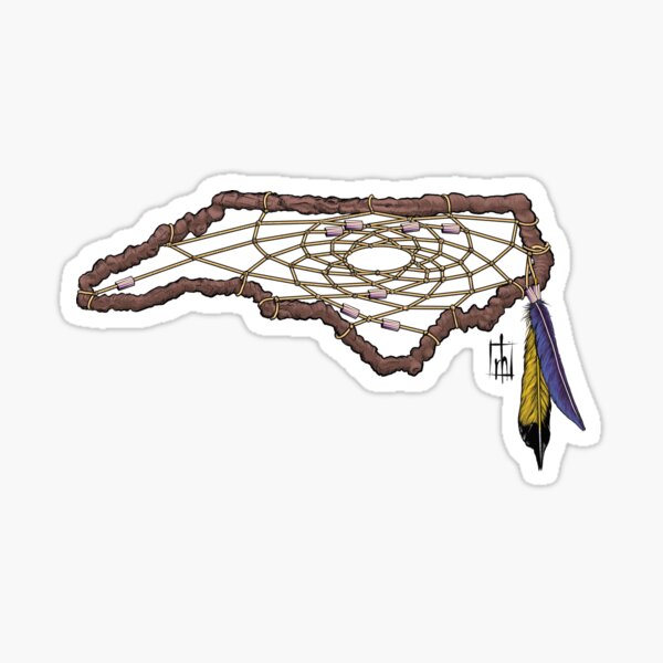 Item preview, North Carolina Dreamcatcher with Flicker and Martin Feathers designed and sold by RyanAHammondsArt.