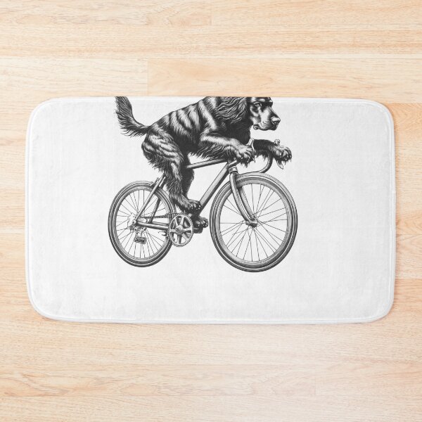 Item preview, Gordon Setter Riding Bike designed and sold by Kimberley King Art  King Art.