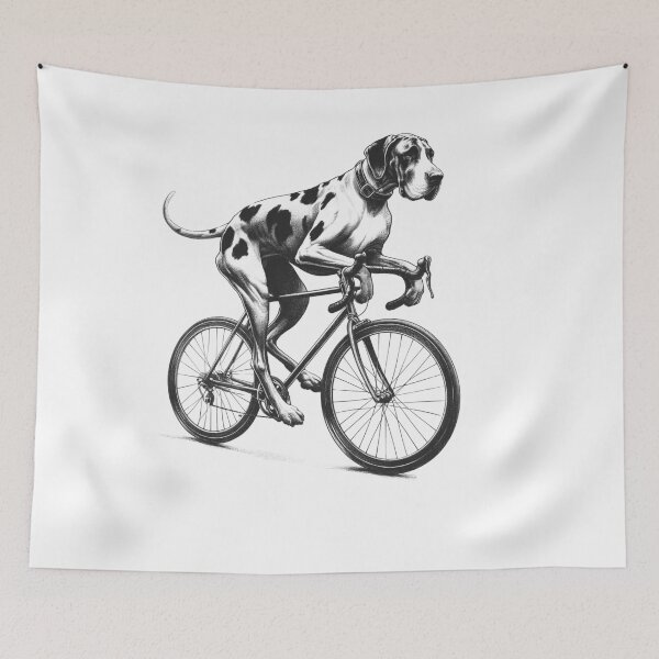 Item preview, Great Dane Riding Bike designed and sold by Kimberley King Art  King Art.