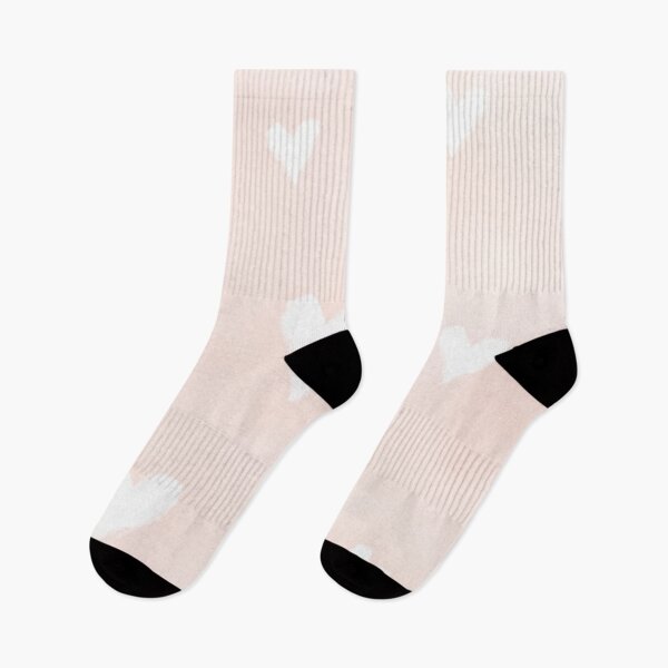 Item preview, Delicate White Hearts Pattern: Soft Blush Background Design designed and sold by CosyCush.