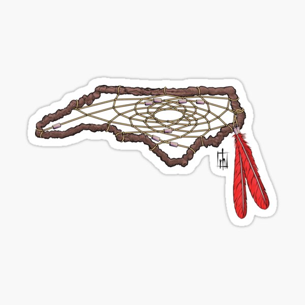 Item preview, North Carolina Dreamcatcher with Northern Cardinal Feathers designed and sold by RyanAHammondsArt.
