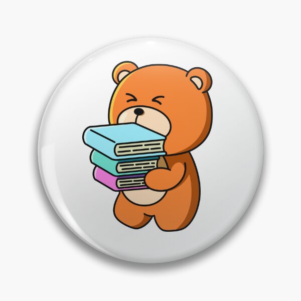 Item preview, Busy Book Bear – Cute Study Buddy Character Design designed and sold by yogiskencing.