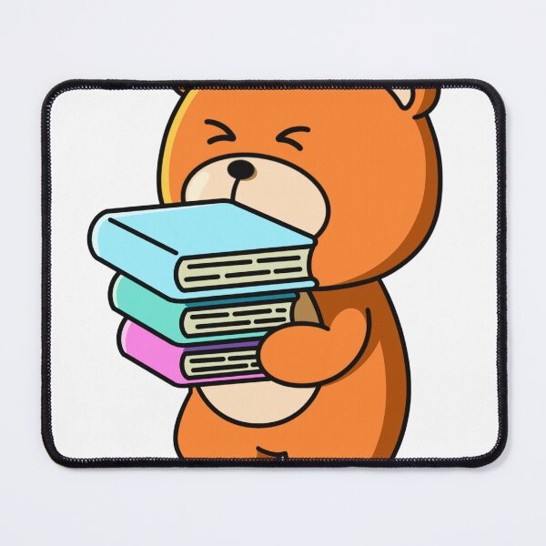 Item preview, Busy Book Bear – Cute Study Buddy Character Design designed and sold by yogiskencing.