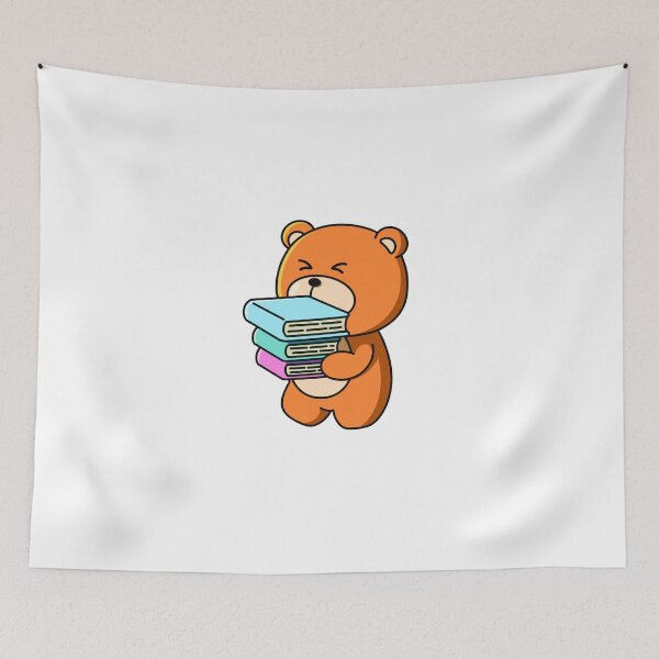Item preview, Busy Book Bear – Cute Study Buddy Character Design designed and sold by yogiskencing.