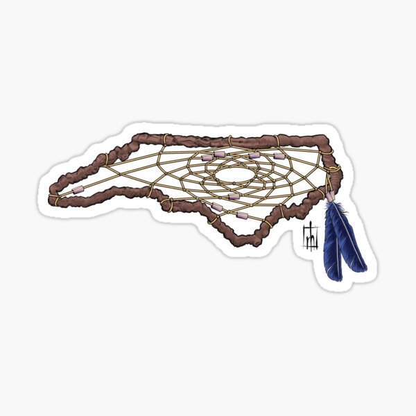 Item preview, North Carolina Dreamcatcher with Bluebird Feathers designed and sold by RyanAHammondsArt.