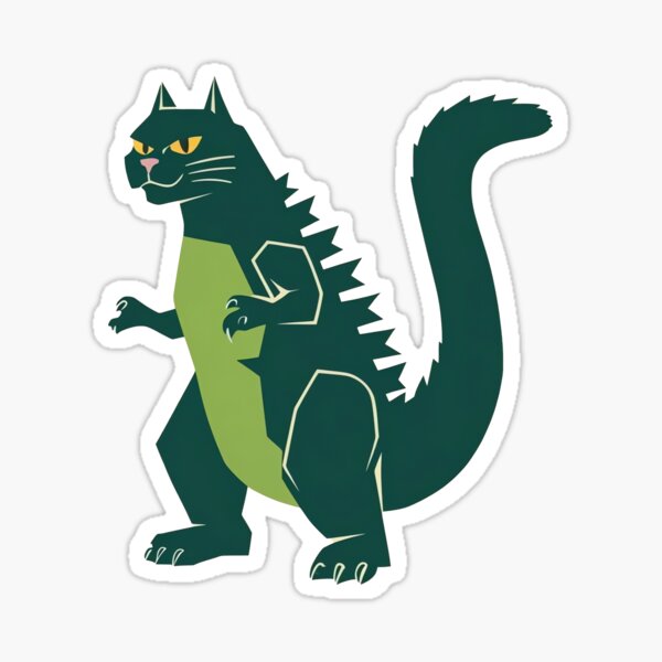 Item preview, Catzilla: Cute but Deadly  designed and sold by jerryth14.