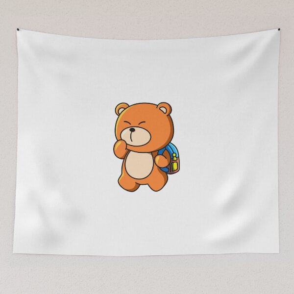 Item preview, Pondering Bear – Cute School Adventure Character Design designed and sold by yogiskencing.