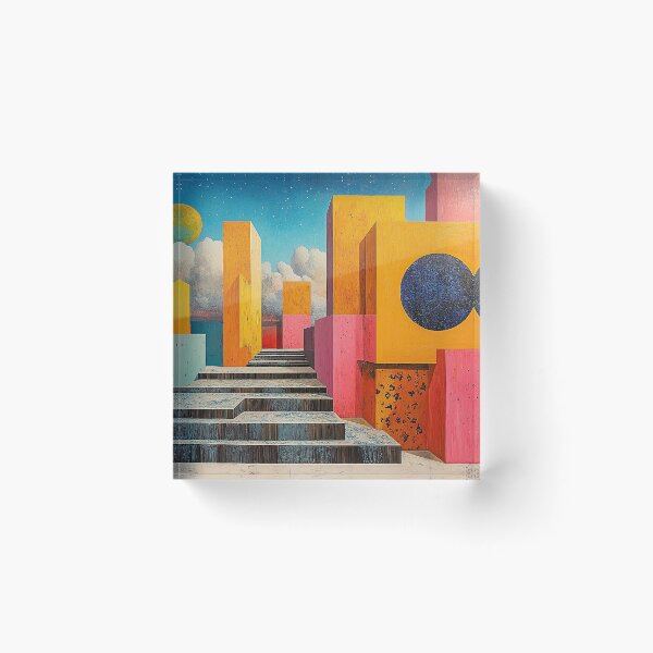 Artikelvorschau, Surrealismus Architektur Design Geometrie entworfen und verkauft von ArtHouseNiklas.