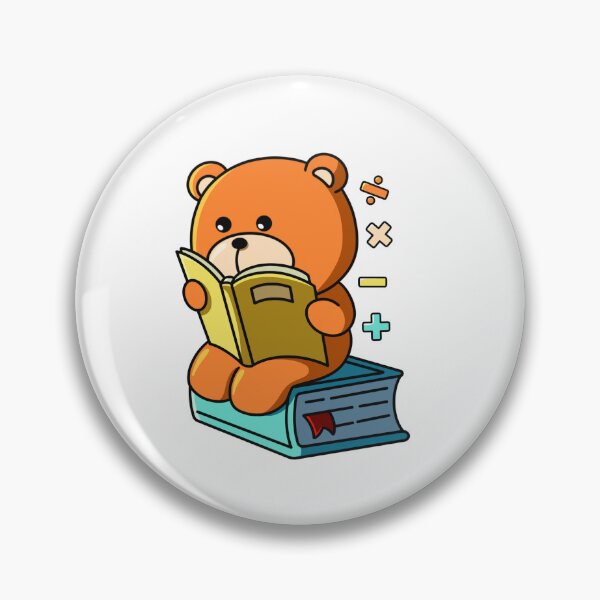 Item preview, Math Whiz Bear – Cute Study Time Character Design designed and sold by yogiskencing.