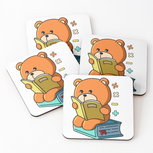 Item preview, Math Whiz Bear – Cute Study Time Character Design designed and sold by yogiskencing.
