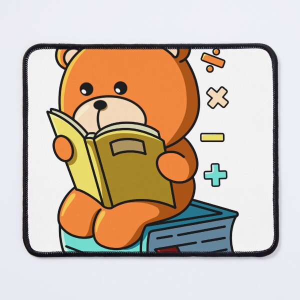 Item preview, Math Whiz Bear – Cute Study Time Character Design designed and sold by yogiskencing.