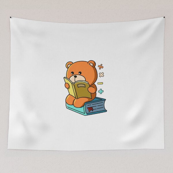 Item preview, Math Whiz Bear – Cute Study Time Character Design designed and sold by yogiskencing.
