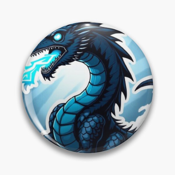 Item preview, Onyx Storm Dragon: Electric Fury Fantasy Art Sticker designed and sold by CosyCush.