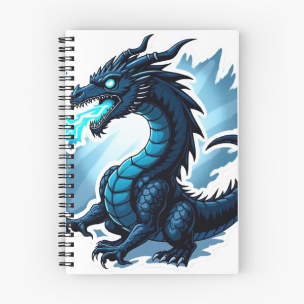 Item preview, Onyx Storm Dragon: Electric Fury Fantasy Art Sticker designed and sold by CosyCush.
