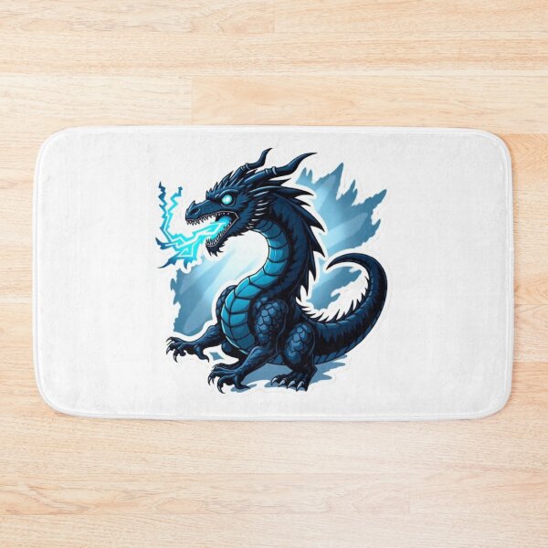 Item preview, Onyx Storm Dragon: Electric Fury Fantasy Art Sticker designed and sold by CosyCush.