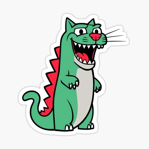 Vista previa del artículo con la obra «Catzilla: El terror en miniatura», diseñado y vendido por jerryth14.