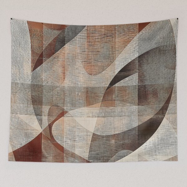 Item preview, 3D rendered fabric pattern embodies the principles of minimalism. designed and sold by CheerForGoods.