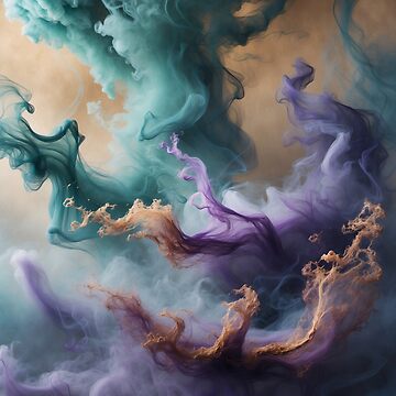 Artwork thumbnail, Ethereal Smoke Dance – Abstract Fluid Motion by PixelsArtist.com