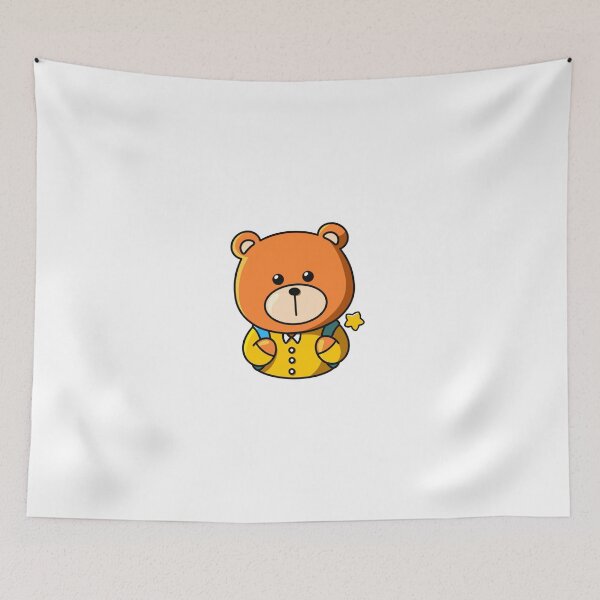 Item preview, Cute School Bear with Backpack – Adorable Digital Illustration designed and sold by yogiskencing.
