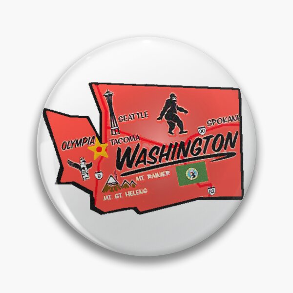 Item preview, Washington Tourist Map designed and sold by Havocgirl.