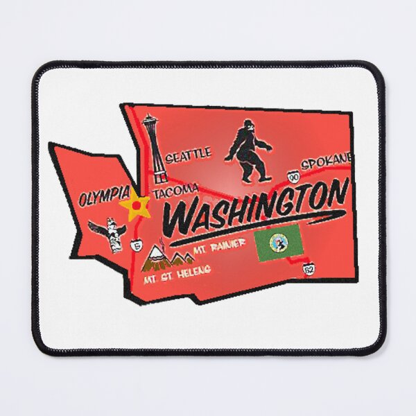 Item preview, Washington Tourist Map designed and sold by Havocgirl.